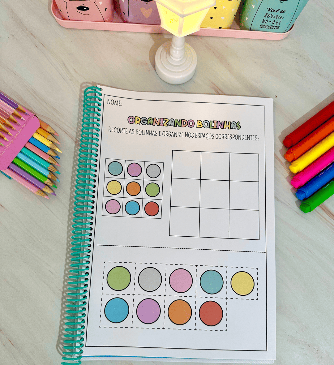 Atividade de cores: Organizando Bolinhas em PDF — amostra 4: Para quem é indicado
