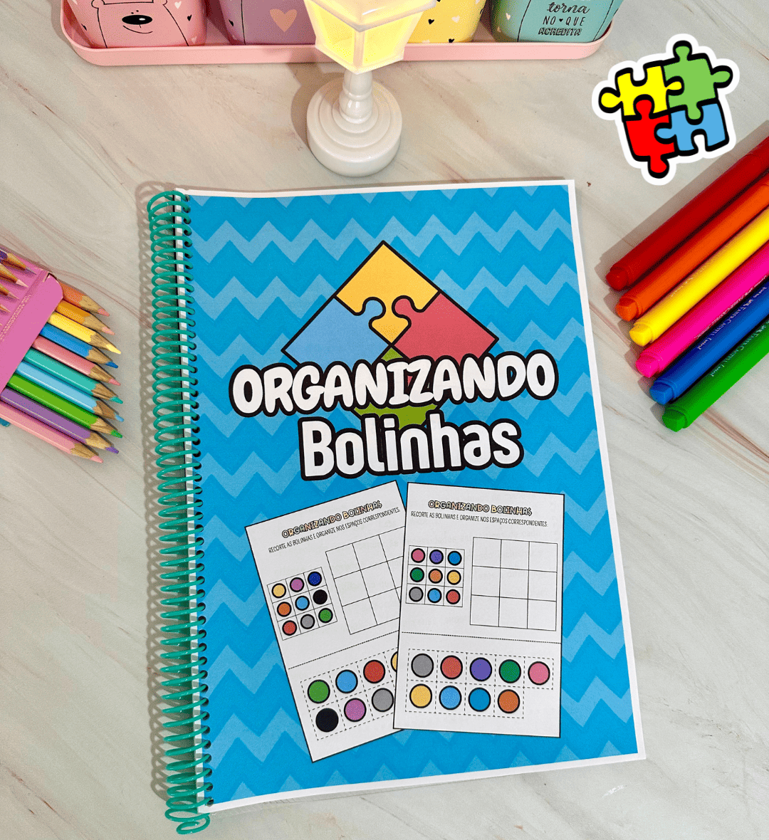 Atividade de cores: Organizando Bolinhas em PDF — capa do material