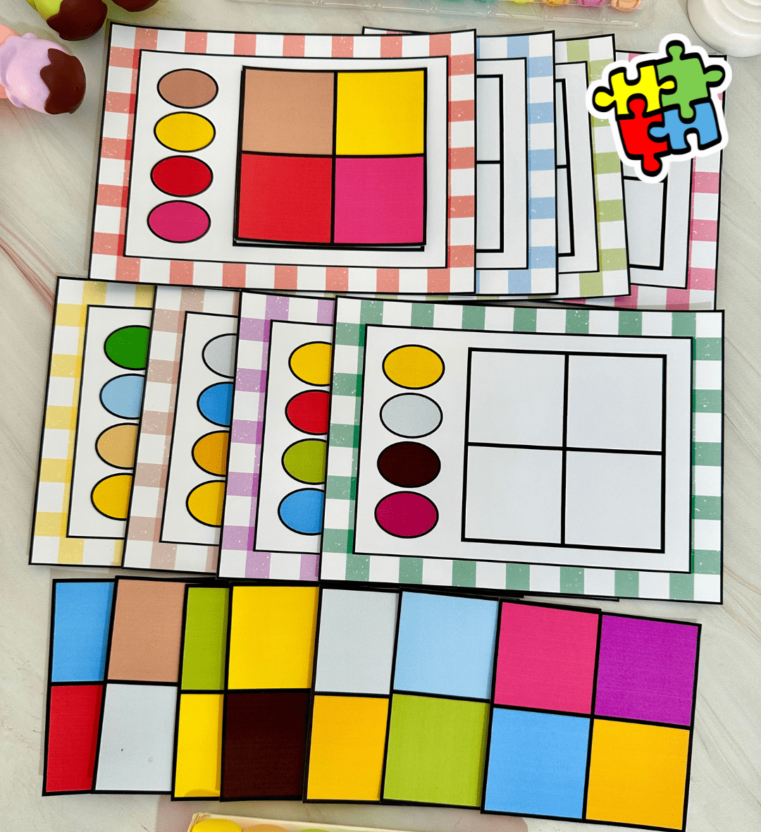 Atividade de Cores: Quadrado das Cores com 8 Fichas em PDF — Atividades para Educação Infantil: Explore o reconhecimento e…