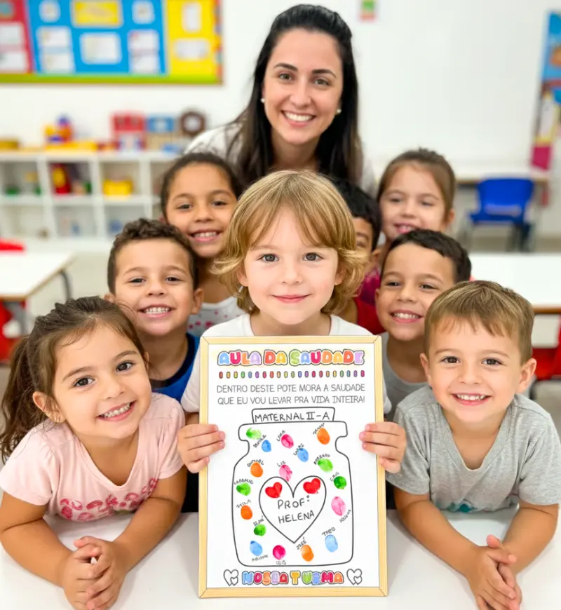 Atividade de despedida: Marcas da Saudade para Educação Infantil — amostra 3: Como usar em sala de aula
