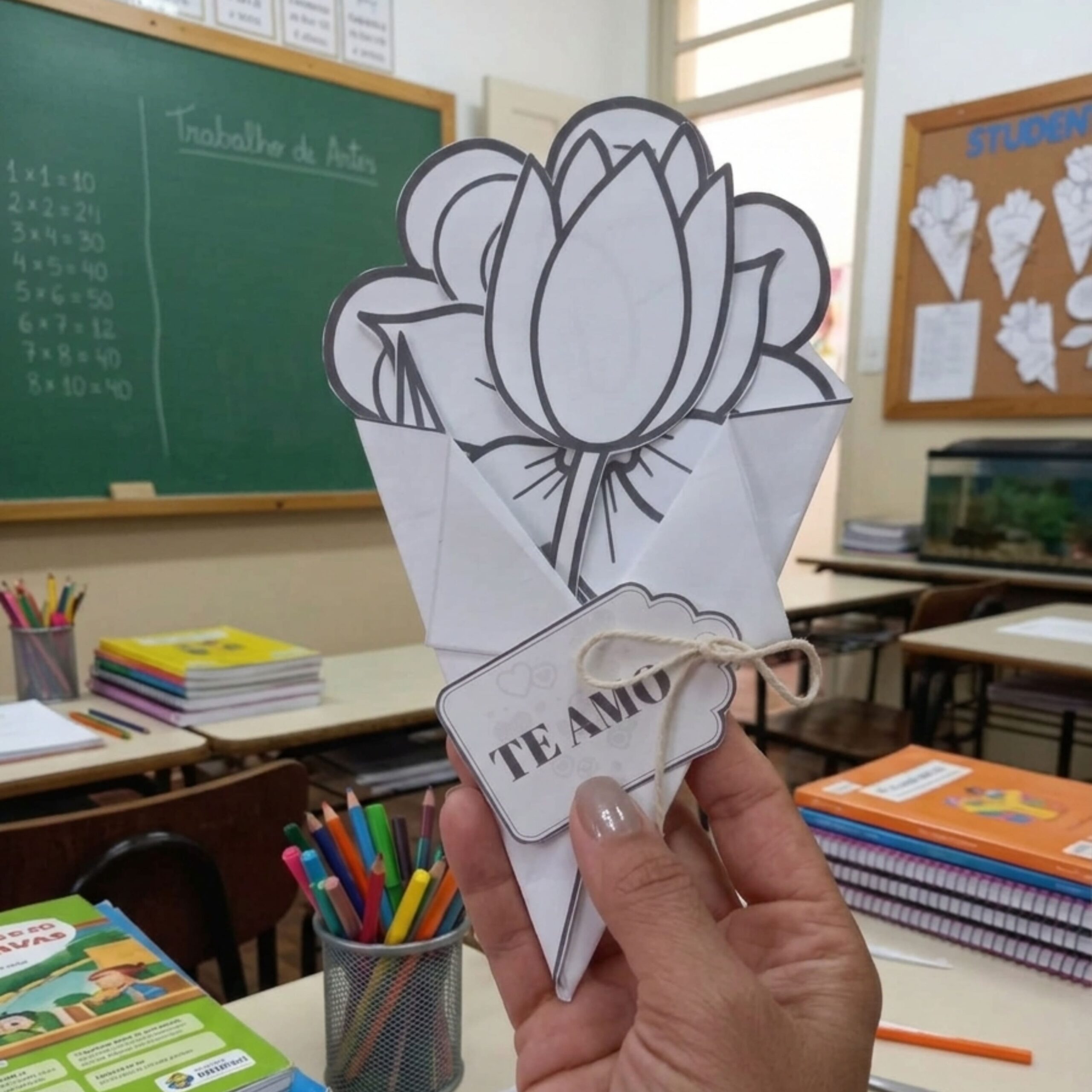 Atividade de dia das mães: buquê "flores para a mamãe" – PDF para Imprimir | Educação Infantil — amostra 2: Sobre o…