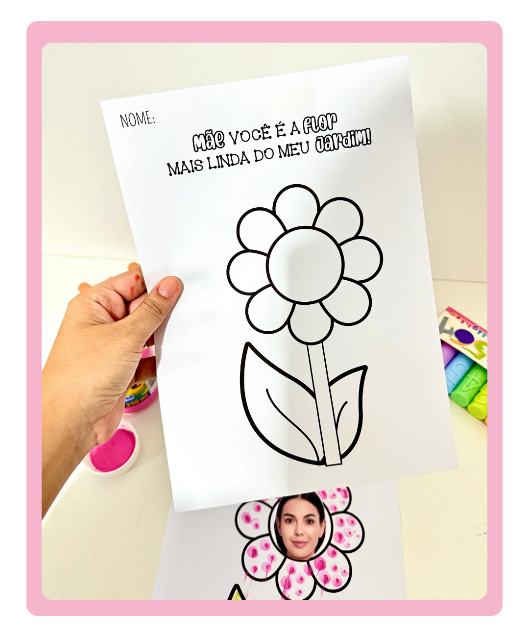 Atividade de Dia das Mães para imprimir — Educação Infantil — amostra 1: Uma proposta de artes para colocar em prática