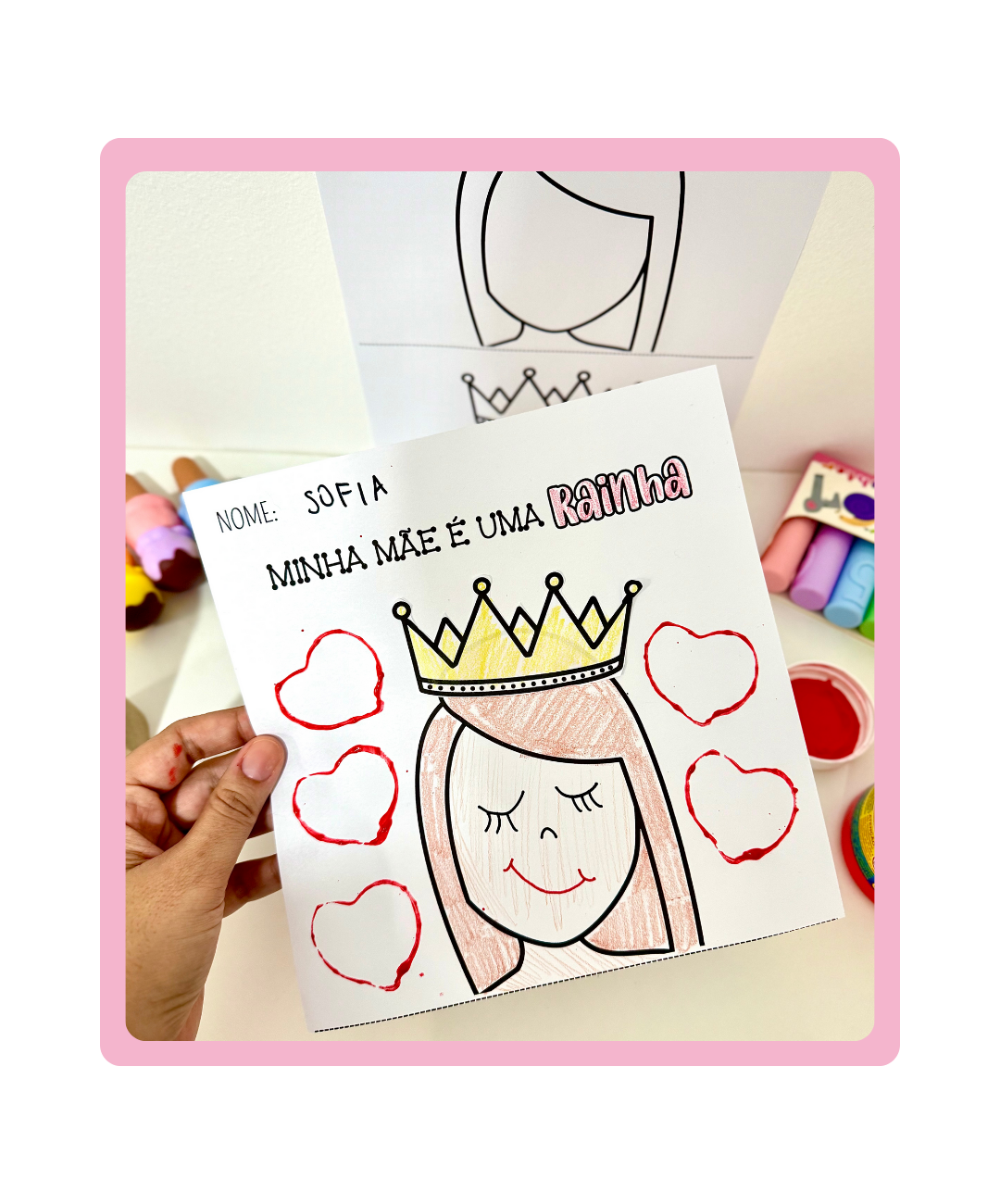 Atividade de Dia das Mães para imprimir — Educação Infantil — Datas comemorativas para Educação Infantil: Leve o Dia das…