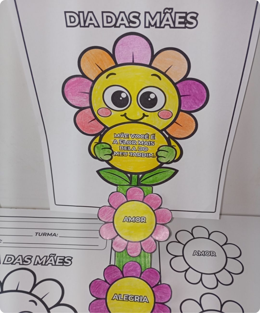 Atividade de Dia das Mães para imprimir – Infantil e Anos Iniciais — amostra 2: Como conduzir a aplicação em sala