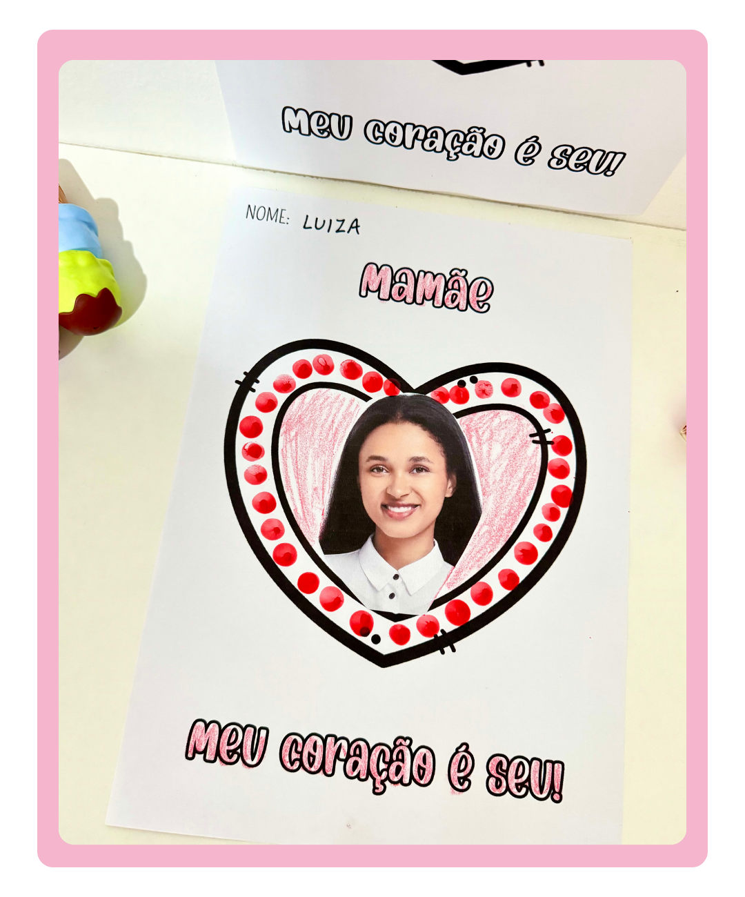 Atividade de Dia das Mães para imprimir na Educação Infantil — amostra 2: Como aplicar em sala