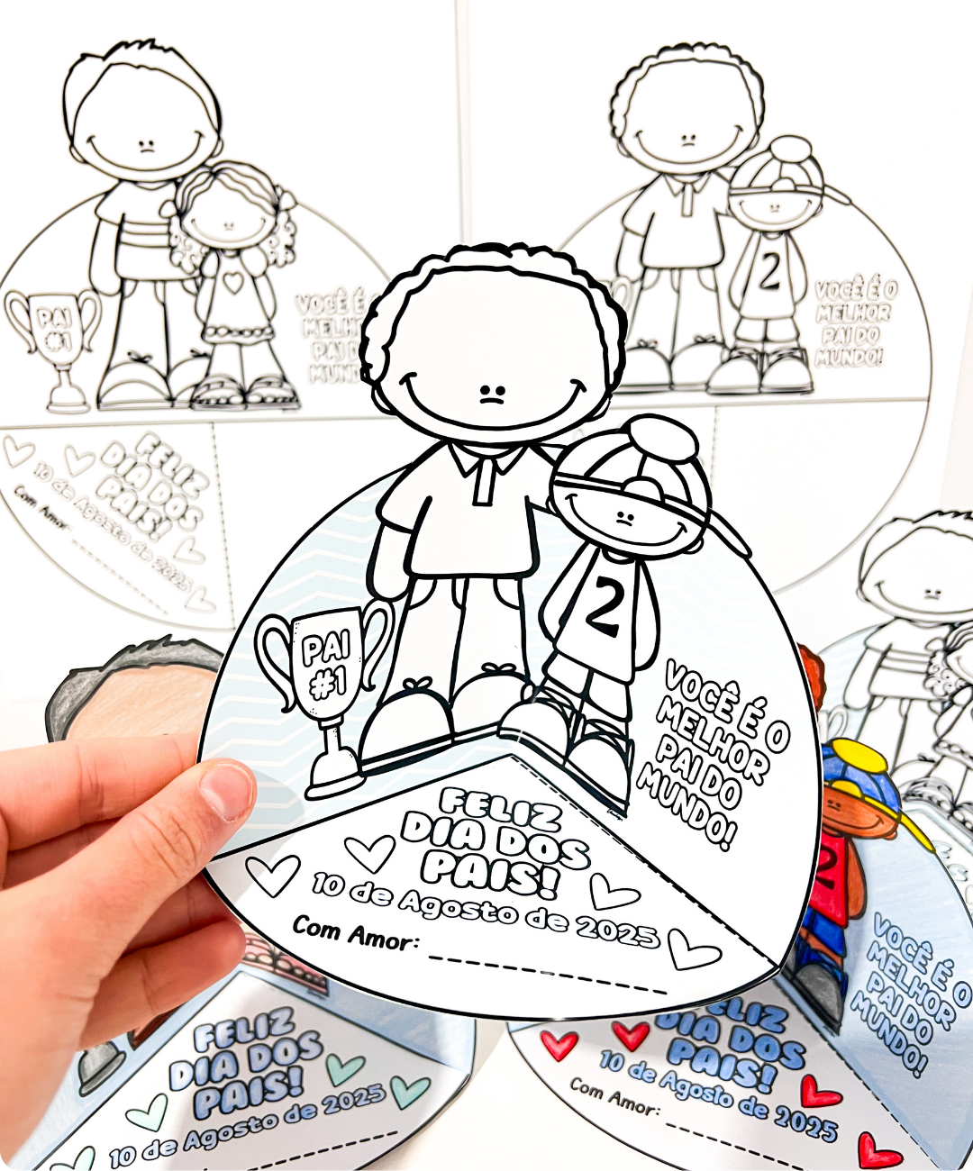 Atividade de Dia dos Pais para imprimir – Educação Infantil — amostra 1: Uma proposta para colorir e conversar sobre o Dia…