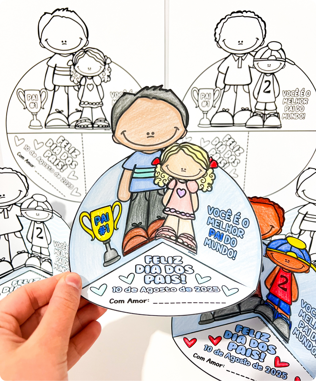 Atividade de Dia dos Pais para imprimir – Educação Infantil — amostra 5: Leve o Dia dos Pais à sala com uma atividade…