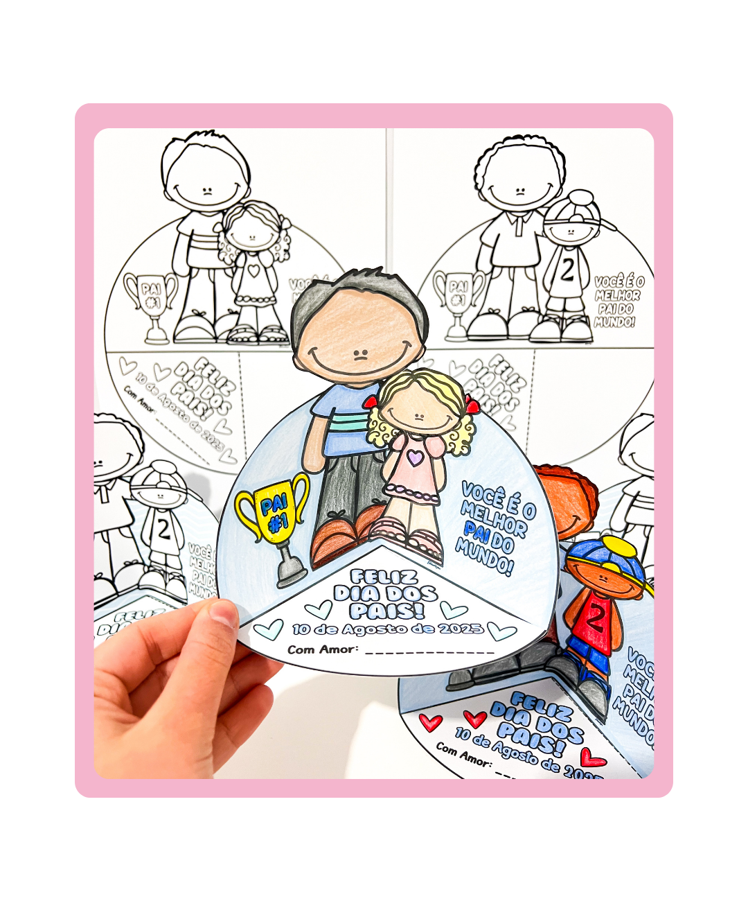 Atividade de Dia dos Pais para imprimir – Educação Infantil — Datas comemorativas para Educação Infantil: Leve o Dia dos…