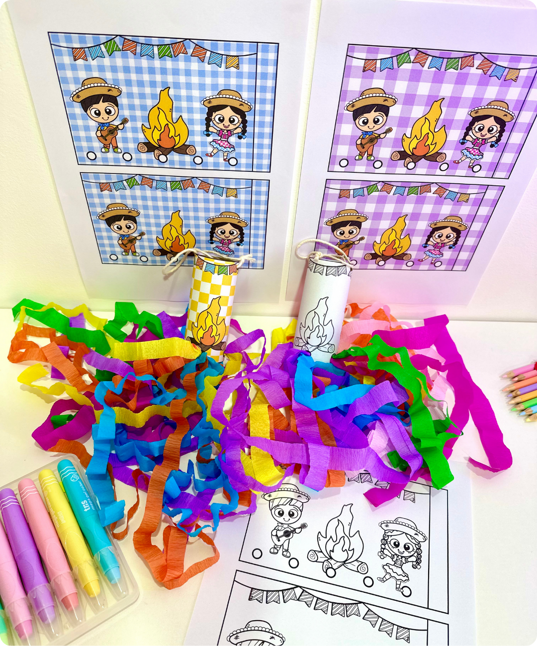 Atividade de Festa Junina para imprimir – Educação Infantil — amostra 6: Leve a pipa de mão para a Festa Junina da Educação…