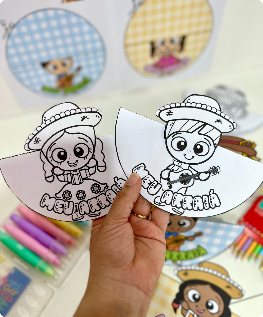 Atividade de Festa Junina para imprimir – Educação Infantil — amostra 1: Uma proposta junina para levar à sala