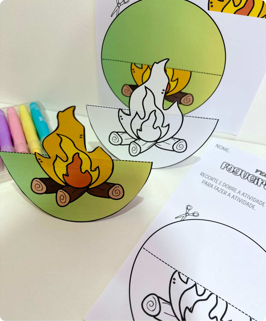 Atividade de festa junina para imprimir na Educação Infantil — amostra 1: Uma proposta junina para levar à sala