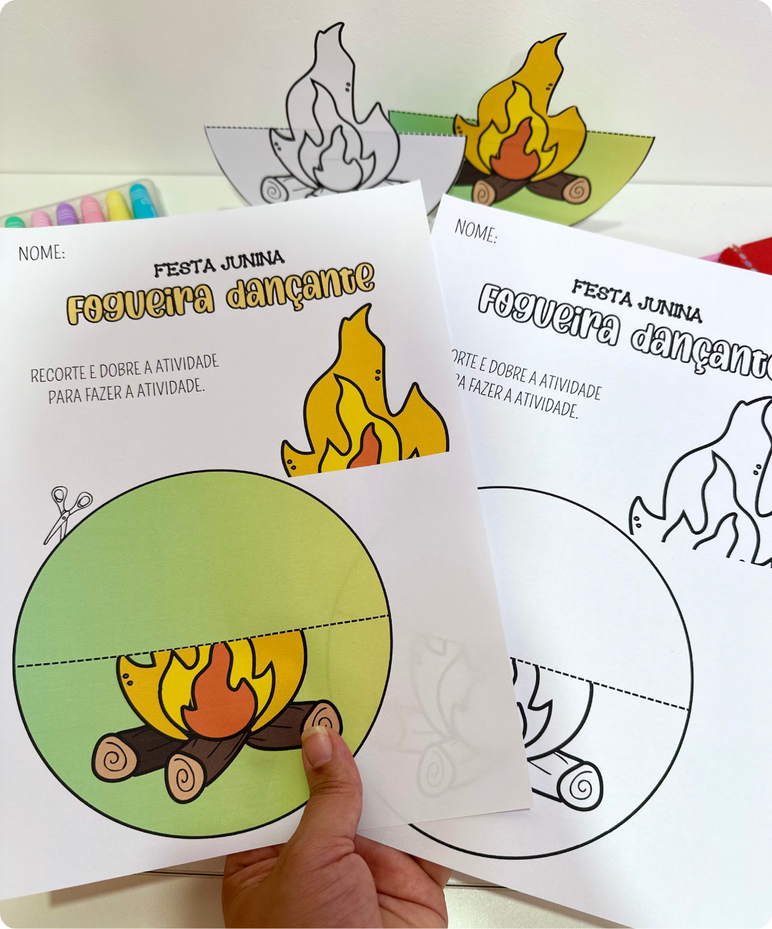Atividade de festa junina para imprimir na Educação Infantil — amostra 2: Como organizar a aplicação