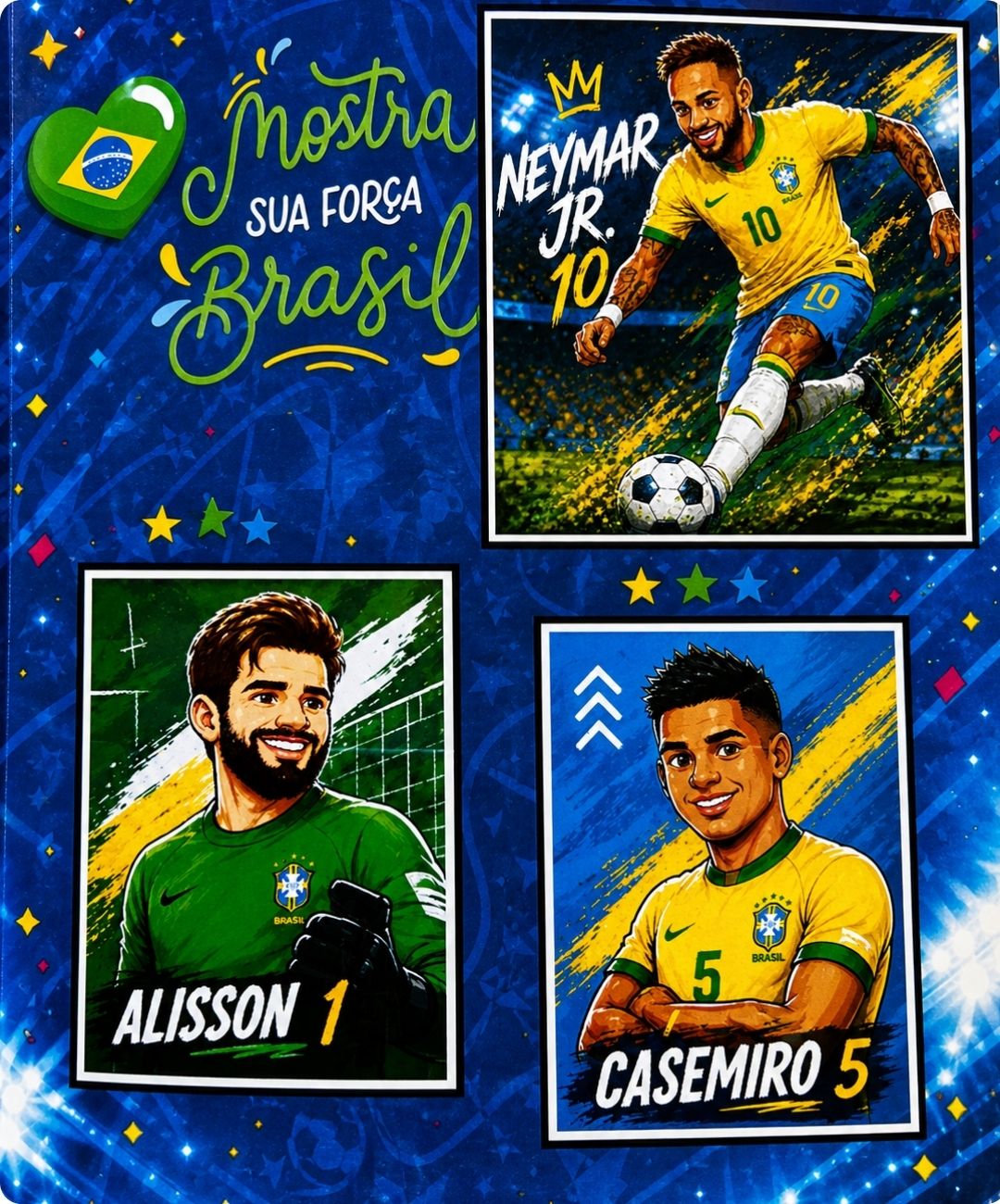 Atividade de futebol para imprimir: álbum da seleção brasileira — amostra 6: Leve o futebol para a sala com um álbum da…