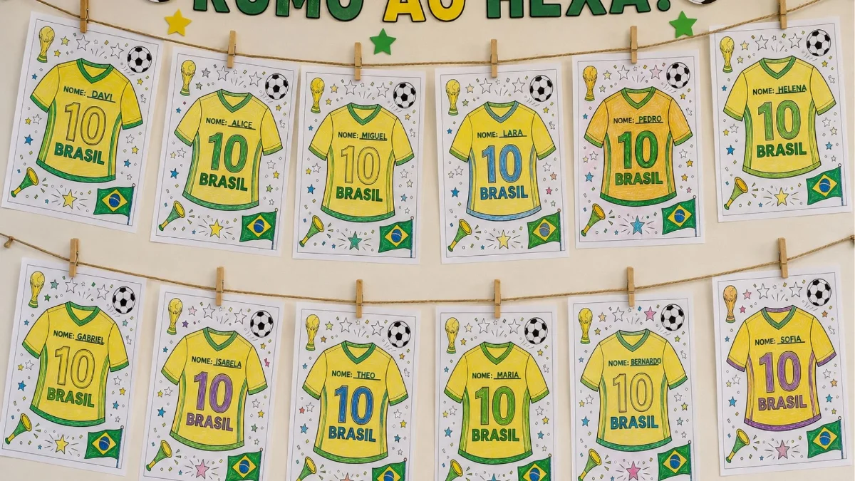 Atividade de futebol para imprimir – Infantil e 1º ao 5º ano — amostra 2: Como conduzir a atividade em sala