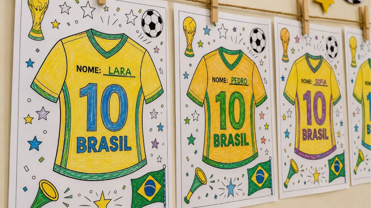 Atividade de futebol para imprimir – Infantil e 1º ao 5º ano — amostra 3: O que você recebe no PDF
