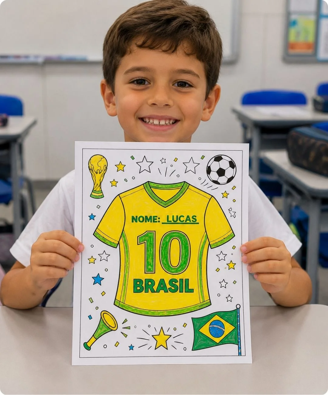Atividade de futebol para imprimir – Infantil e 1º ao 5º ano — capa do material