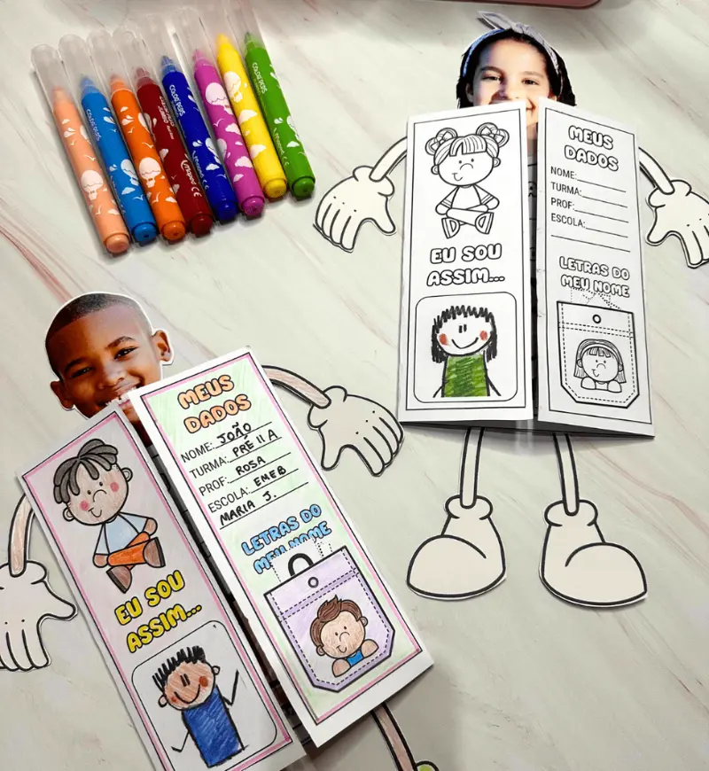 Atividade de Identidade Eu Sou Assim para Educação Infantil — amostra 1: Atividade de identidade para conhecer a si e aos…