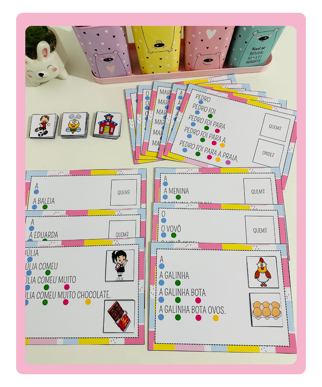 Atividade de leitura com figuras para imprimir — amostra 2: Como aplicar a atividade em sala