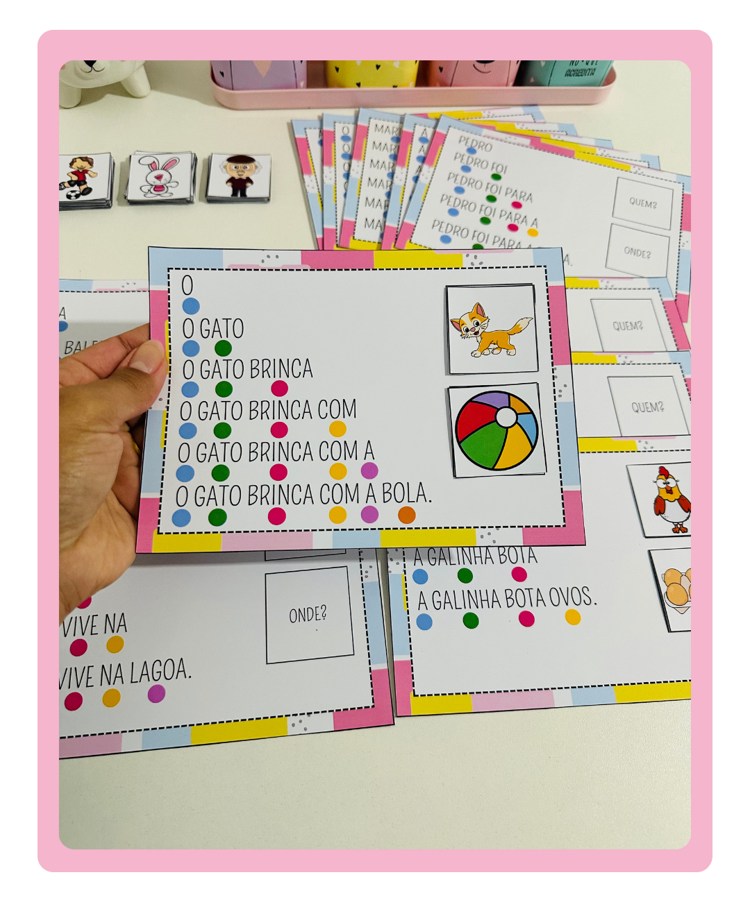 Atividade de leitura com figuras para imprimir — amostra 4: Para quem o recurso é indicado