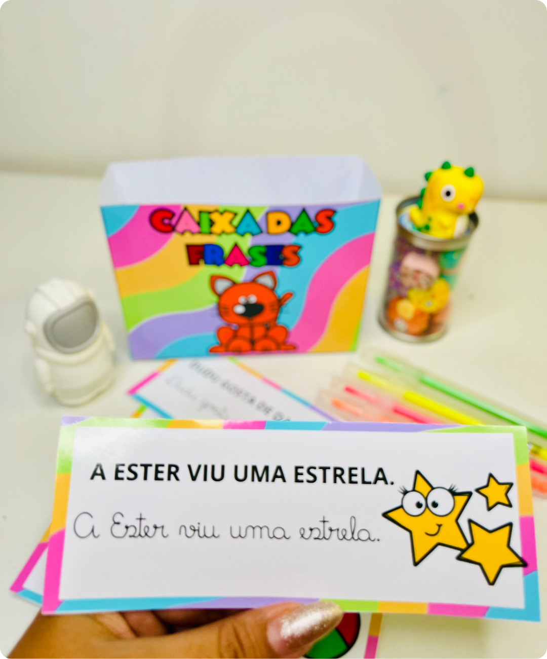 Atividade de leitura de frases para imprimir — amostra 2: Uma sugestão de uso em quatro momentos