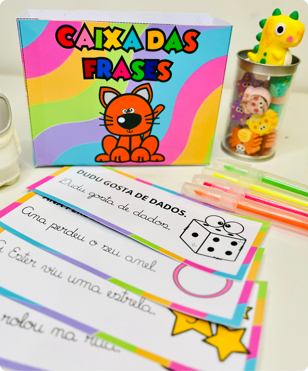 Atividade de leitura de frases para imprimir — amostra 3: Conteúdo do PDF