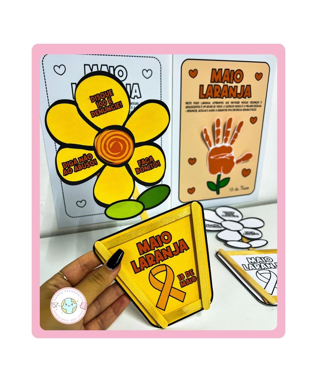 Atividade de Maio Laranja para imprimir — Infantil e Anos Iniciais — capa do material