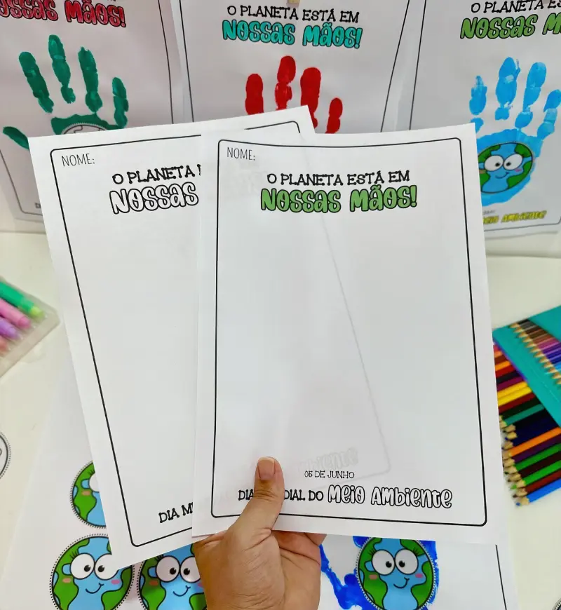 Atividade de Meio Ambiente: O Planeta Está em Nossas Mãos — amostra 3: Como usar em sala de aula