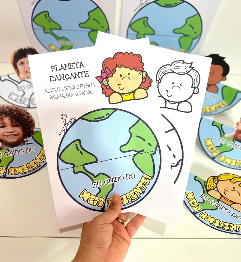 Atividade de Meio Ambiente: Planeta Dançante para Imprimir — amostra 5: Trabalhe o tema Meio Ambiente com o Planeta…