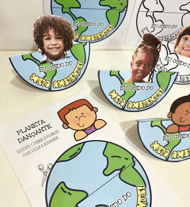 Atividade de Meio Ambiente: Planeta Dançante para Imprimir — capa do material