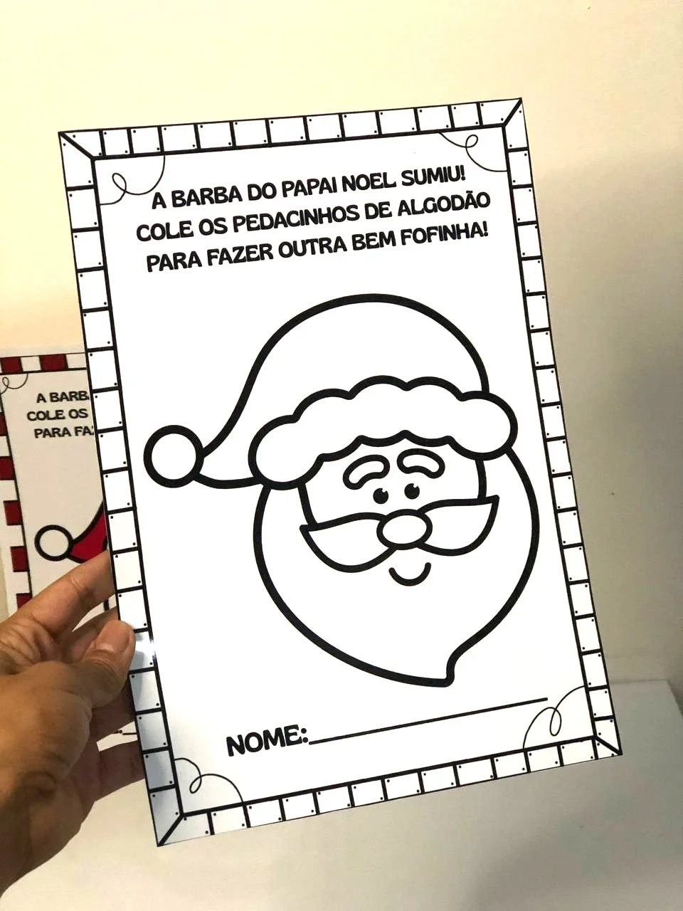 Atividade de Natal: Barba do Papai Noel com Algodão — amostra 3: Atividade de Natal para Educação Infantil: complete a… Atividade de Natal: Barba do Papai Noel com Algodão — amostra 3: Atividade de Natal para Educação Infantil: complete a…