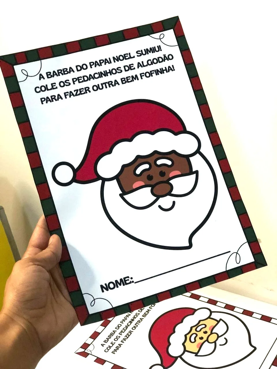 Atividade de Natal: Barba do Papai Noel com Algodão — amostra 4: Atividade de Natal para Educação Infantil: complete a… Atividade de Natal: Barba do Papai Noel com Algodão — amostra 4: Atividade de Natal para Educação Infantil: complete a…