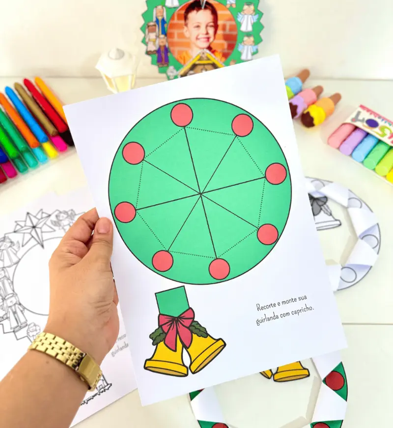 Atividade de Natal: Guirlandas para Educação Infantil em PDF — amostra 5: Explore o Natal na Educação Infantil com…