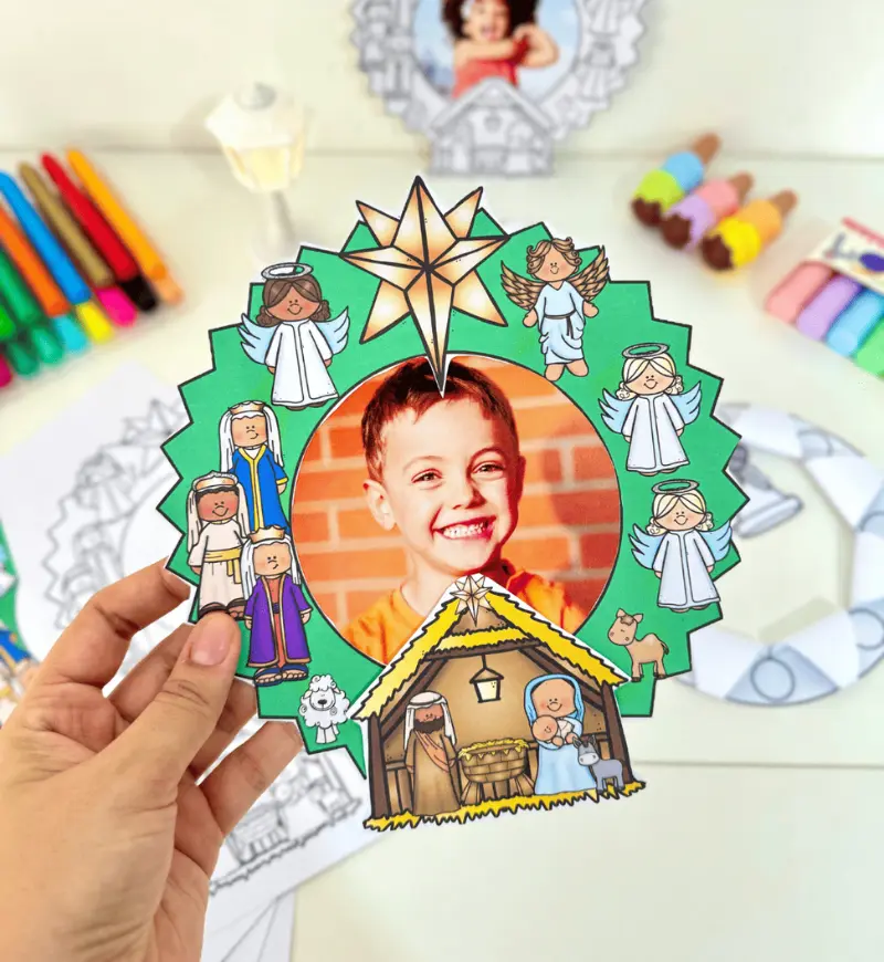 Atividade de Natal: Guirlandas para Educação Infantil em PDF — capa do material