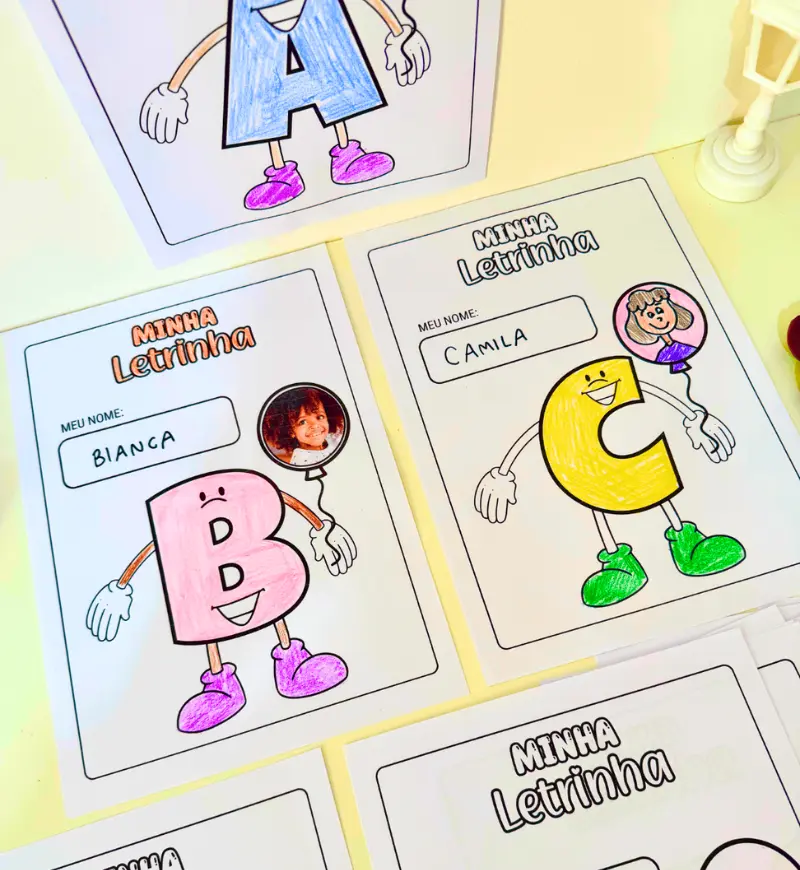 Atividade de nome próprio: Minha Letrinha para imprimir — amostra 1: Atividade de nome próprio para a Educação Infantil
