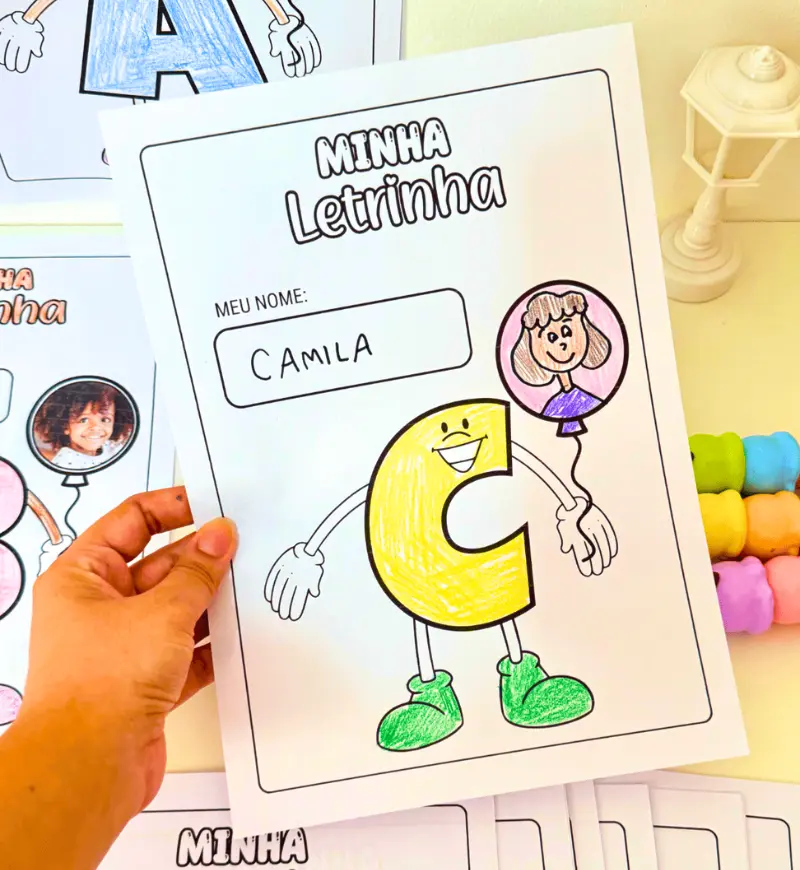 Atividade de nome próprio: Minha Letrinha para imprimir — amostra 3: Como usar em sala de aula