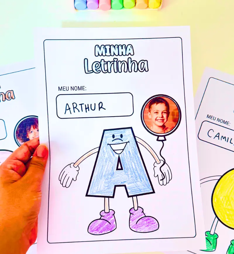 Atividade de nome próprio: Minha Letrinha para imprimir — amostra 5: Trabalhe o nome próprio na Educação Infantil com a…