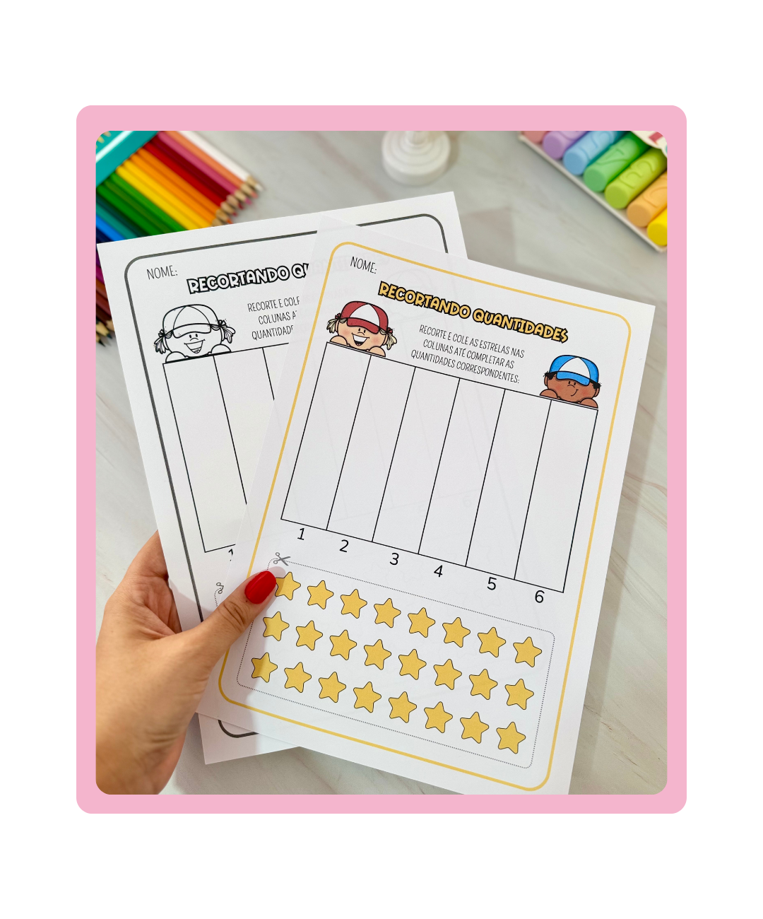 Atividade de números de 1 a 6 para imprimir – Educação Infantil — Matemática para Educação Infantil: Leve a contagem de 1 a…