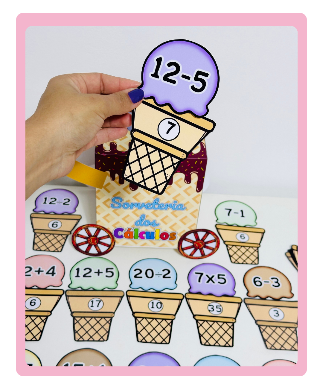 Atividade de operações matemáticas para imprimir — amostra 2: Como aplicar a atividade em sala