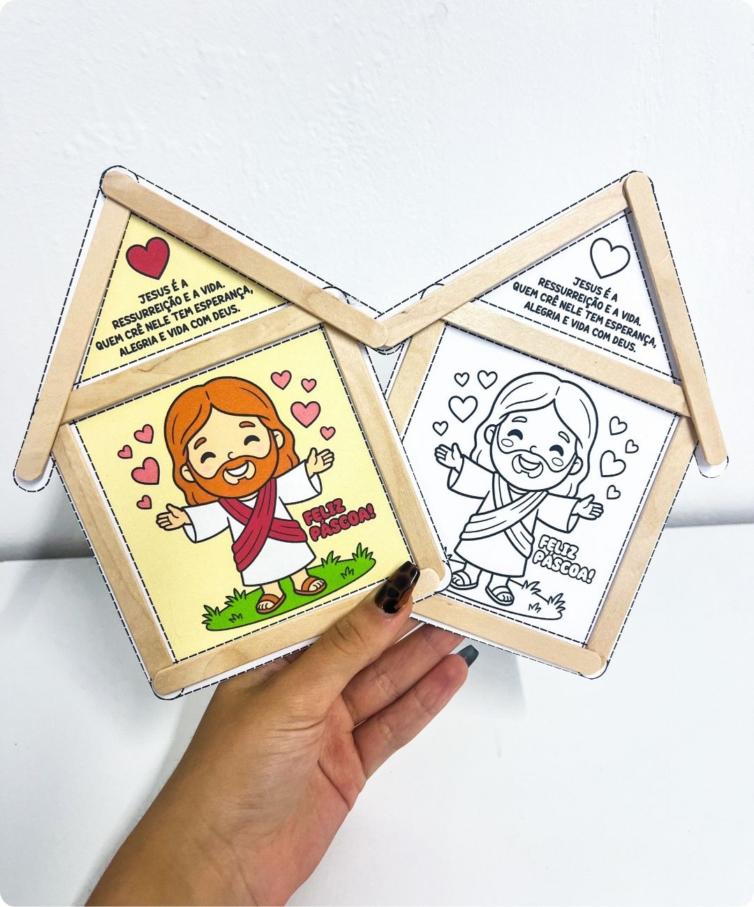 Atividade de Páscoa cristã para imprimir — amostra 2: Como conduzir a atividade com as crianças