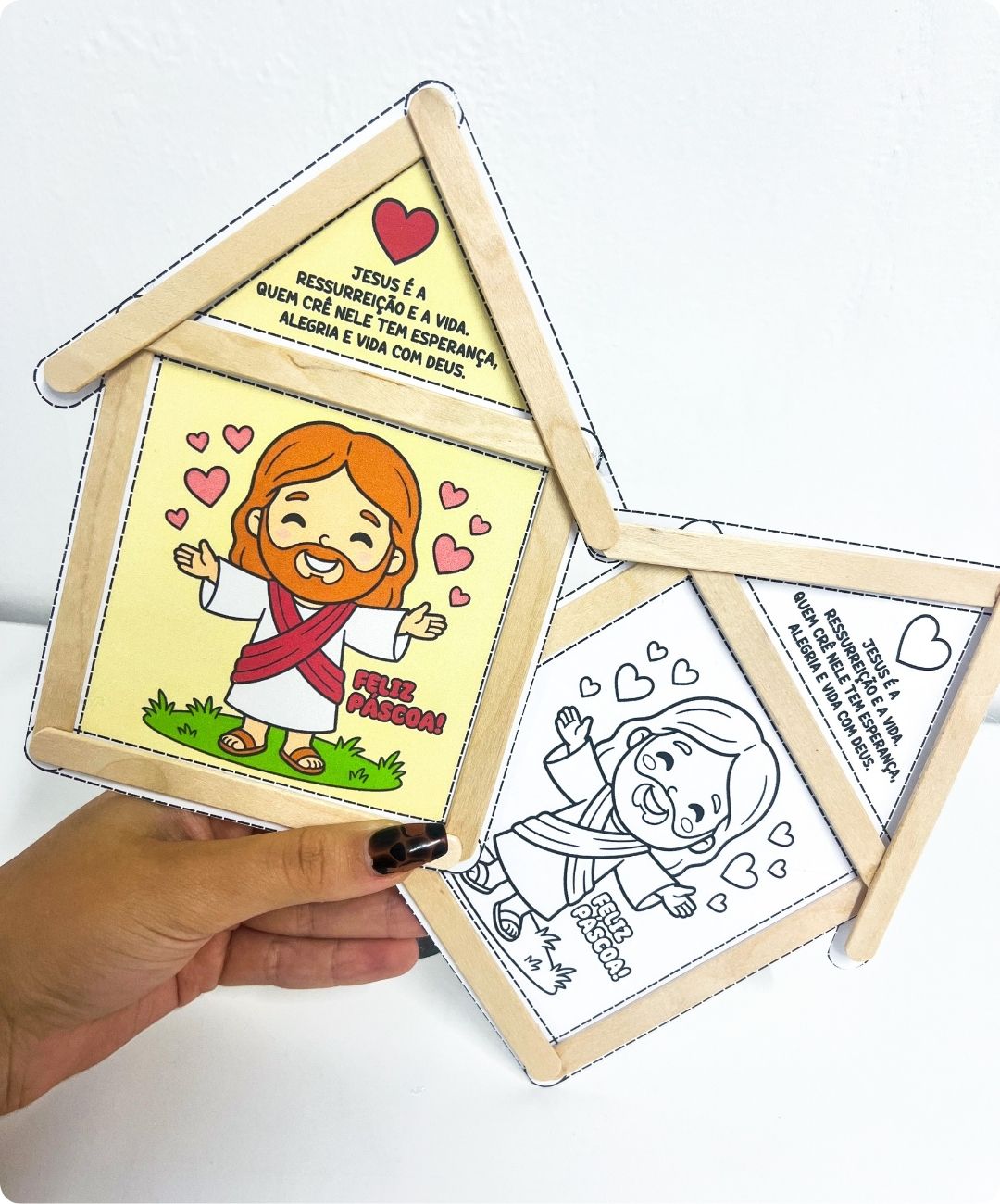 Atividade de Páscoa cristã para imprimir — amostra 3: O que está disponível no material