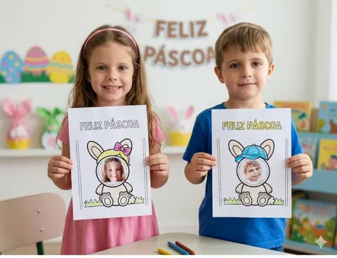 Atividade de Páscoa Eu coelhinho — capa do material