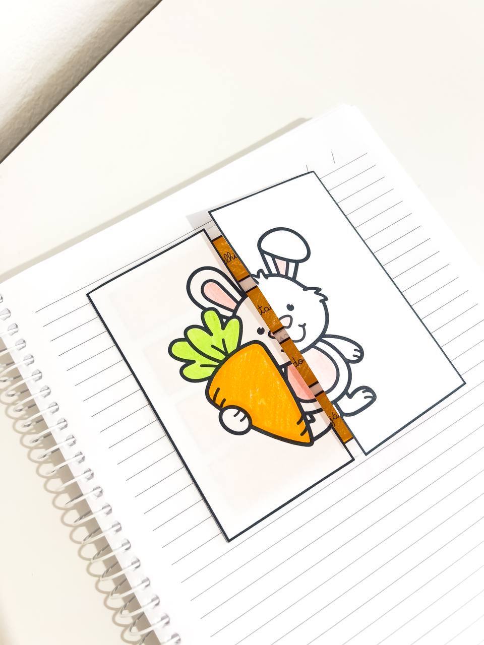 Atividade de Páscoa para imprimir com leitura em letra cursiva — amostra 6: Leve a Páscoa para a sala com uma atividade em…