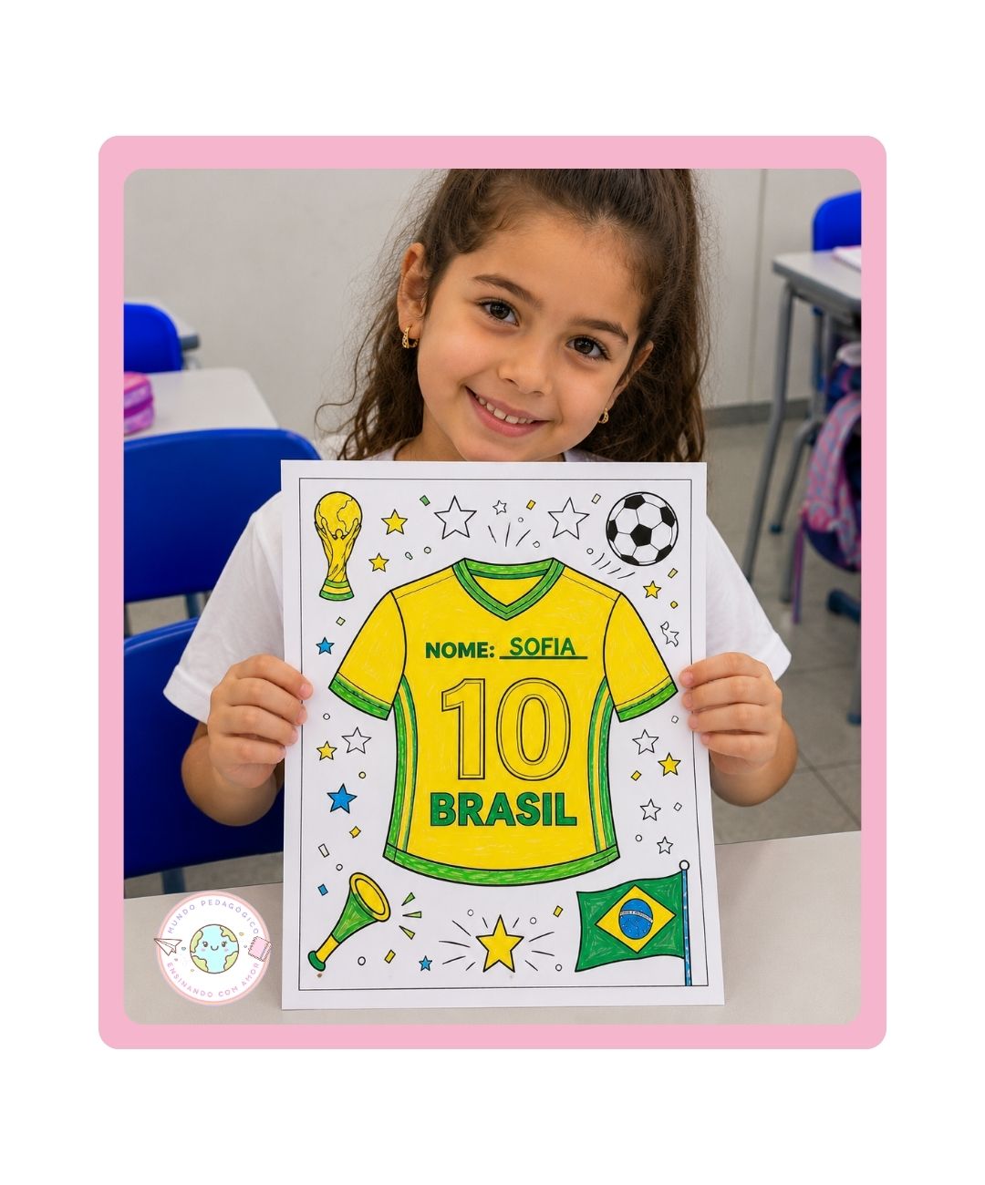 Atividade de pintura de futebol para imprimir — capa do material