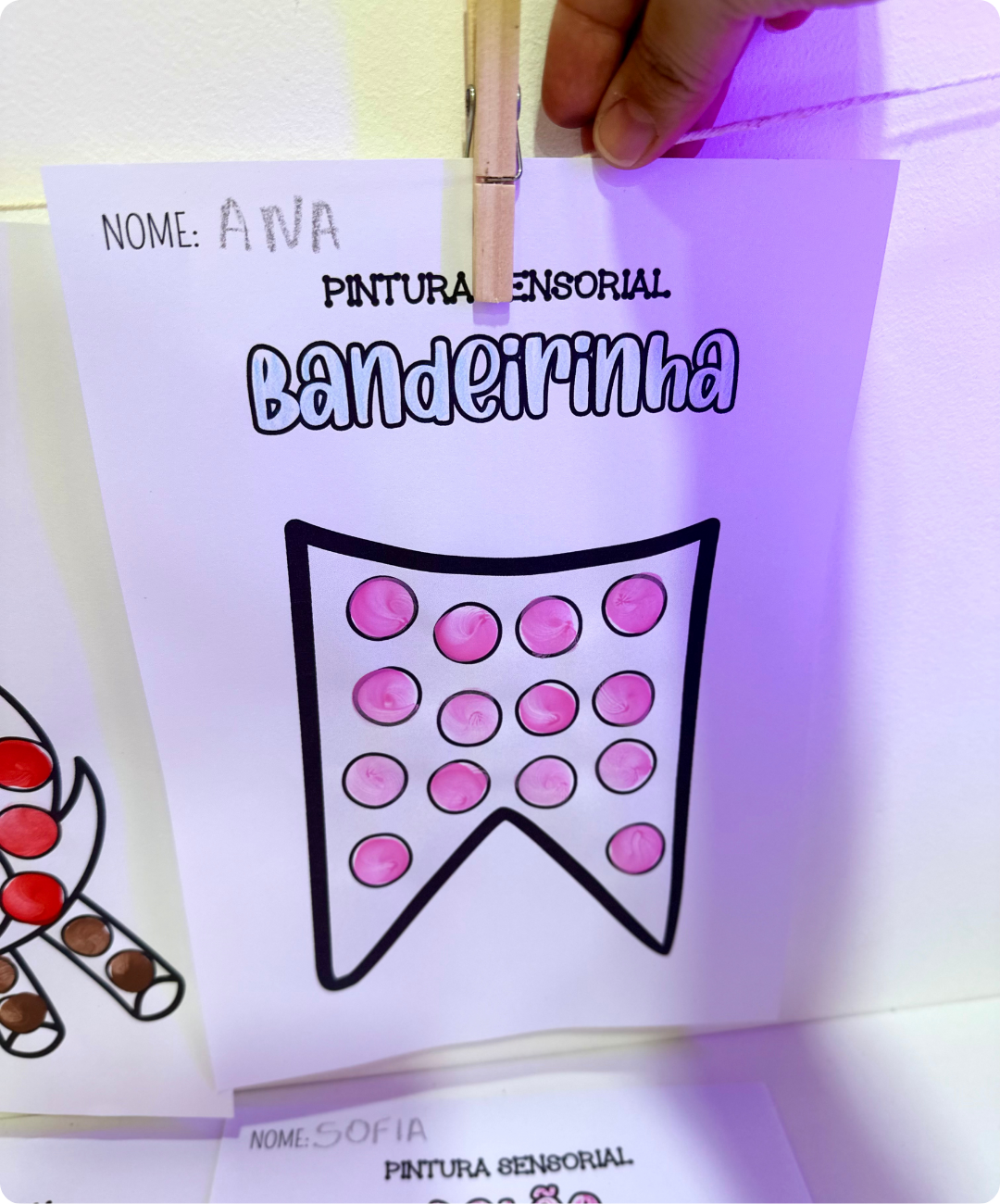 Atividade de pintura junina para imprimir – Educação Infantil — amostra 2: Como conduzir a atividade em sala