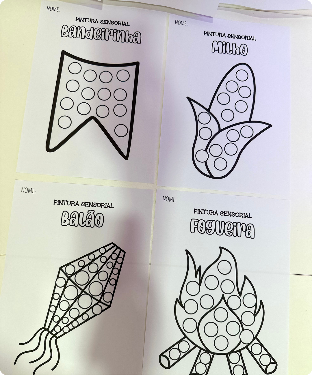 Atividade de pintura junina para imprimir – Educação Infantil — amostra 5: Leve o tema junino para a sala com uma proposta…