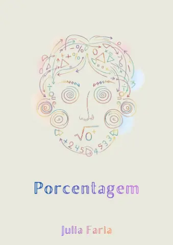 Atividade de porcentagem, aumentos e descontos percentuais. — capa do material