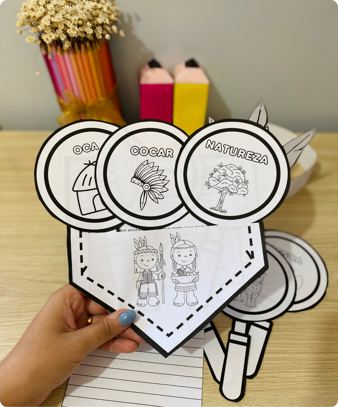 Atividade de povos indígenas para imprimir — amostra 2: Como aplicar em sala de aula