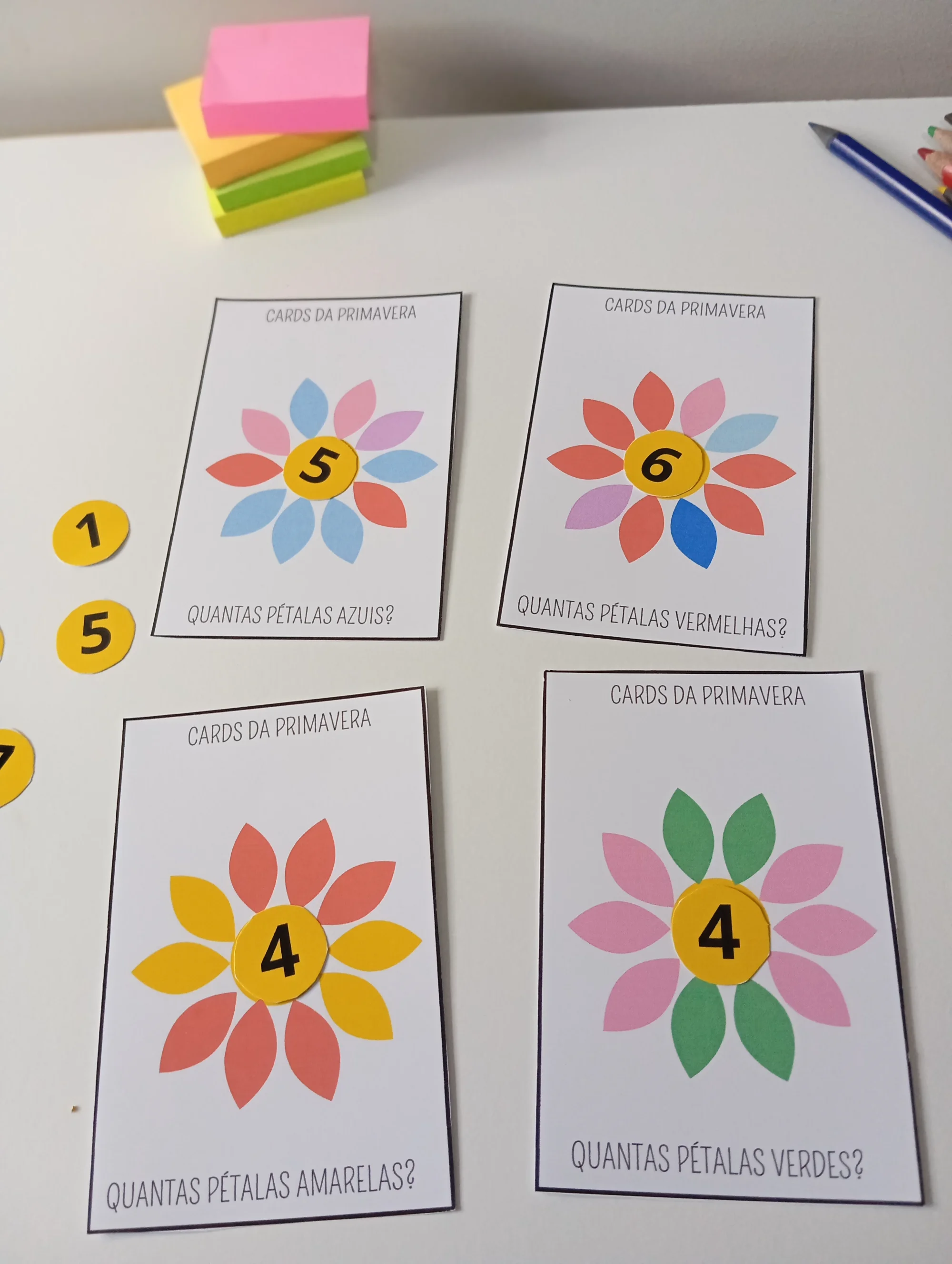 ATIVIDADE DE PRIMAVERA – QUANTAS PÉTALAS? | CONTAGEM E NÚMEROS — capa do material