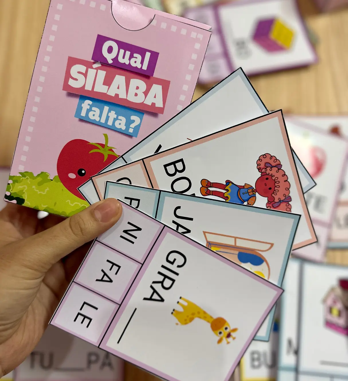 Atividade de sílaba faltante: 72 fichas para alfabetização — Alfabetização para Educação Infantil: Trabalhe a leitura e a…