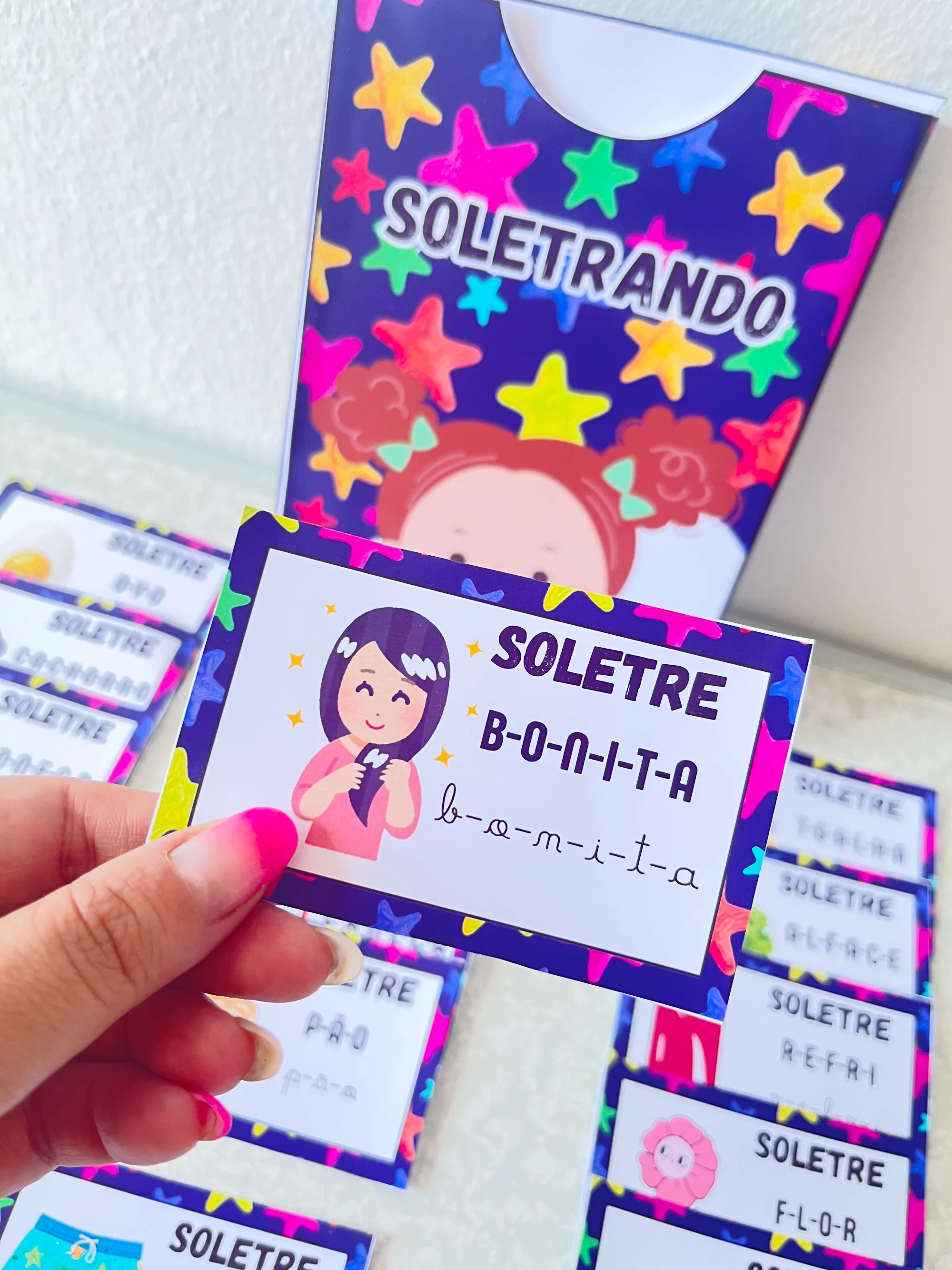 Atividade de Soletração de Palavras - Alfabetização — amostra 3: Atividade de soletração com palavras do cotidiano para…